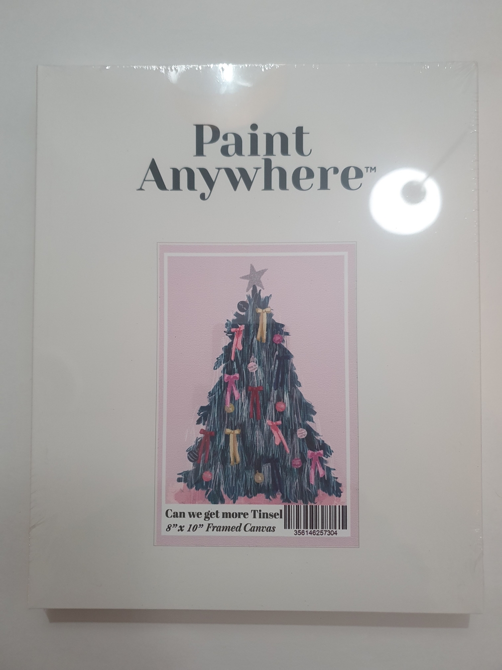 Paint Anywhere Can we Get more Tinsel Christmas Tree Paint by Number Kit NWT